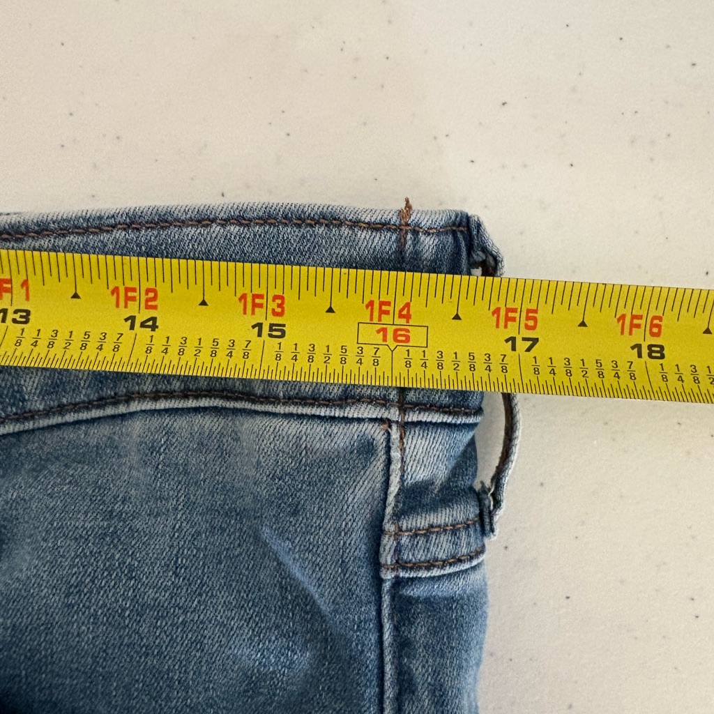 Upwest Jeans Vintage Utility Denim Pant Elastic Shirt Waist Size Large Euc 522 — image 7 of 8